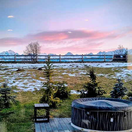 Chalé Lux Z Widokiem Na Tatry Z Prywatnym Jacuzzi Gliczarów